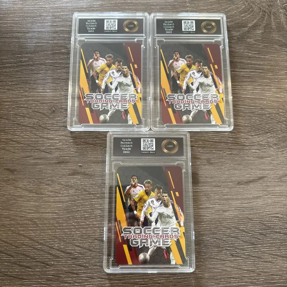 Graded 10 - Erling Haaland, Pele & Kylian Mbappe 2024 Soccer Trading Cards